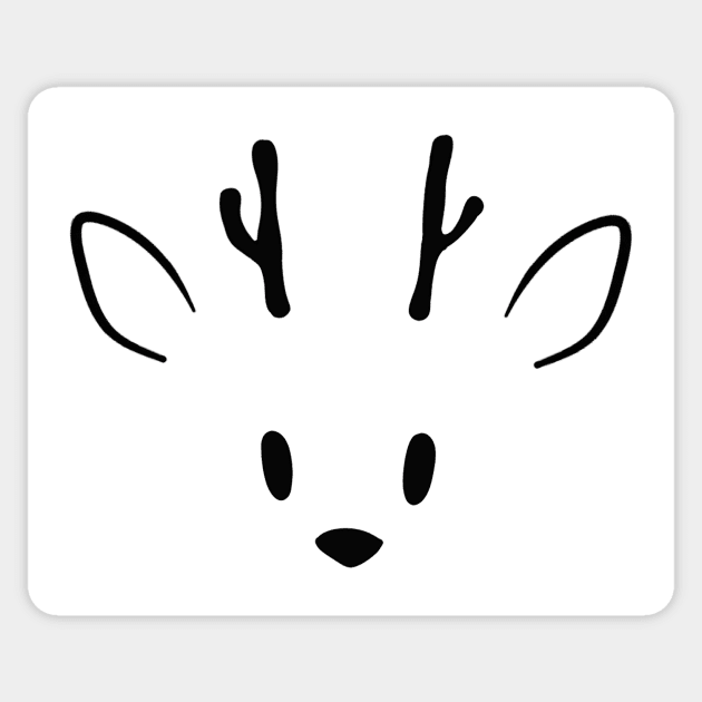 Hilda Twig Deerfox Sticker by StebopDesigns